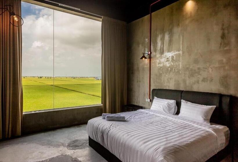 חדר דחוקס עם מיטת קינג, Padi Sentral @ Sekinchan