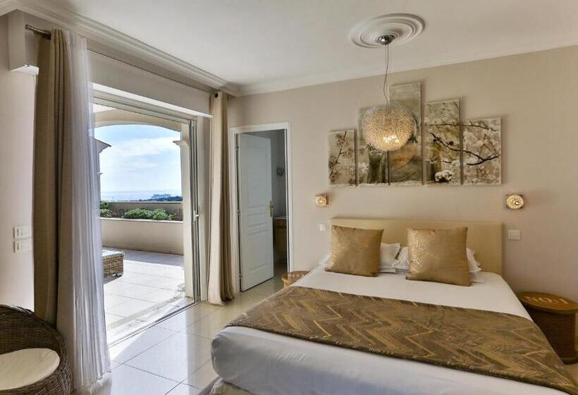 غرفة قياسية مطلّة علي البحر, Les Chambres D Hôtes De Mougins