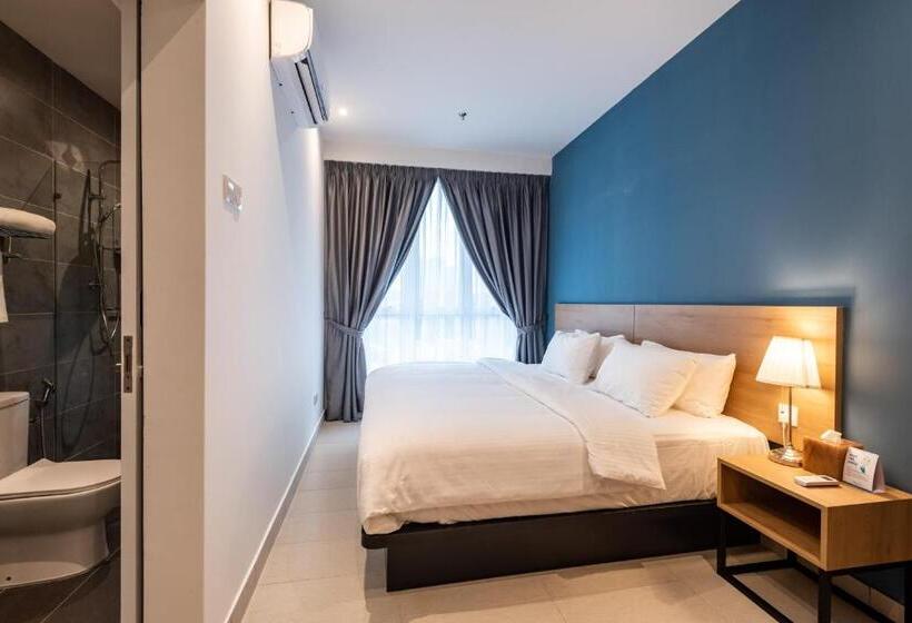 キングサイドベッドのスタンダードワンルーム, The Signature Serviced Suites Puchong