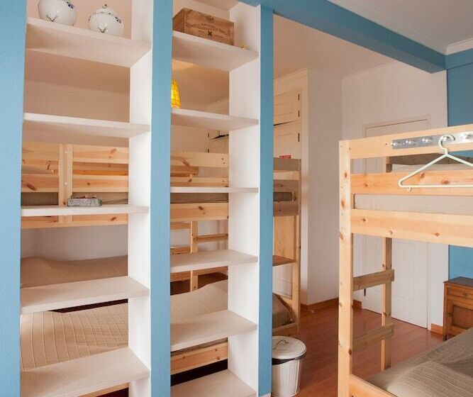 Bed in Shared Room with Shared Bathroom, Ericeira Chill Hill Hostel & Private Rooms   Peach Garden