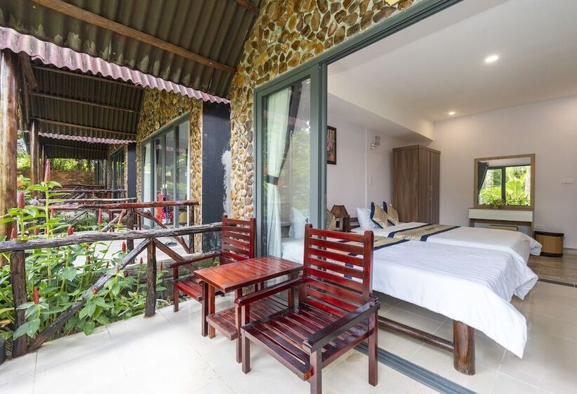 اتاق استاندارد سه تخته با چشم‌انداز باغ, Mai Phuong Resort Phu Quoc