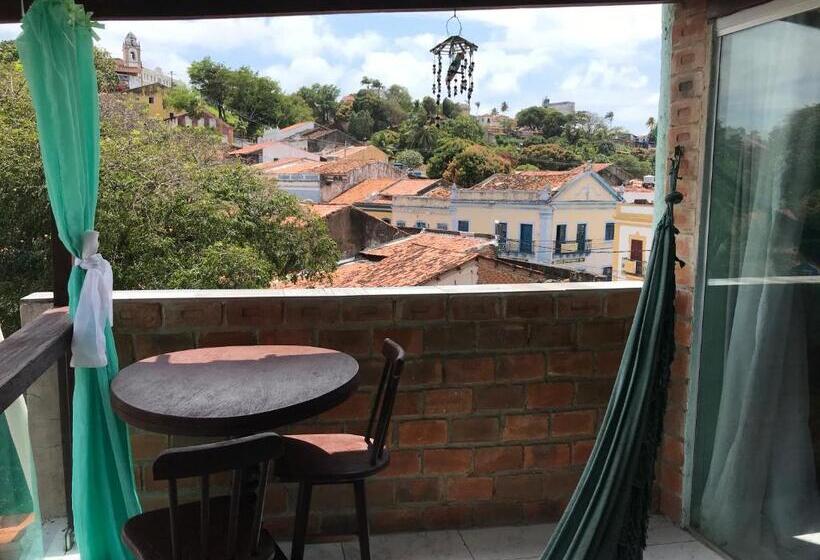 חדר סטנדרט לשלושה עם מרפסת, Pousada Alto Astral