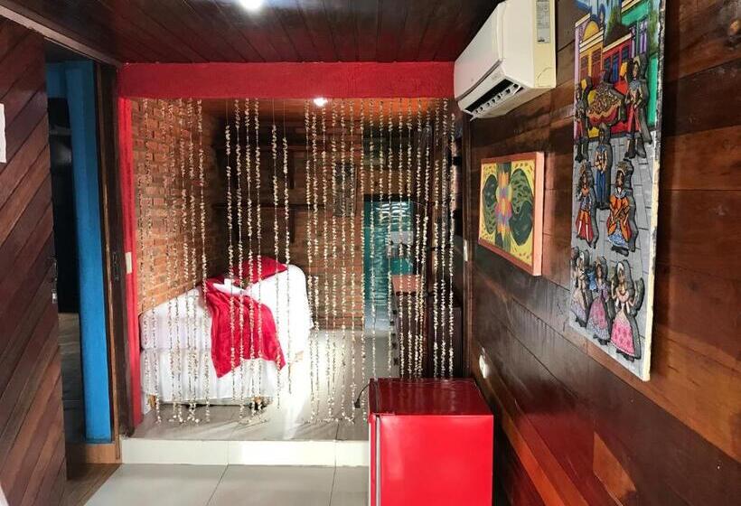 חדר לארבעה סטנדרטי עם נוף לגינה, Pousada Alto Astral