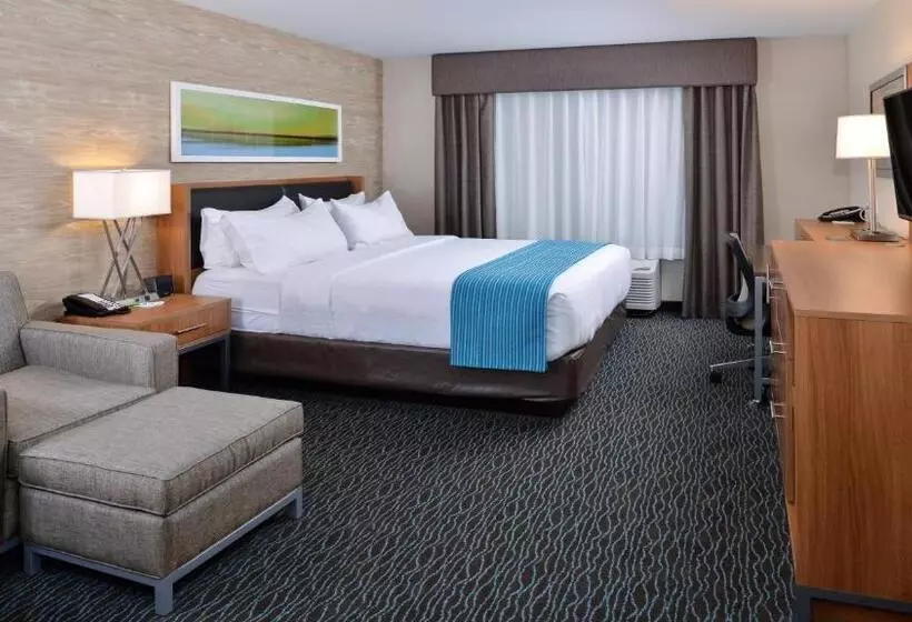 キングサイズベッドのデラックスルーム, Holiday Inn Hotel & Suites Edmonton Airport Conference Centre, An Ihg