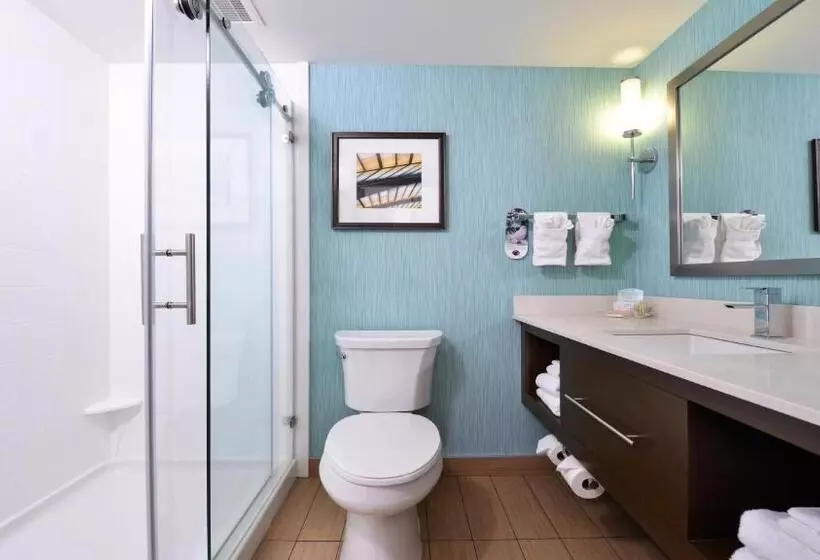 キングサイズベッドのデラックスルーム, Holiday Inn Hotel & Suites Edmonton Airport Conference Centre, An Ihg