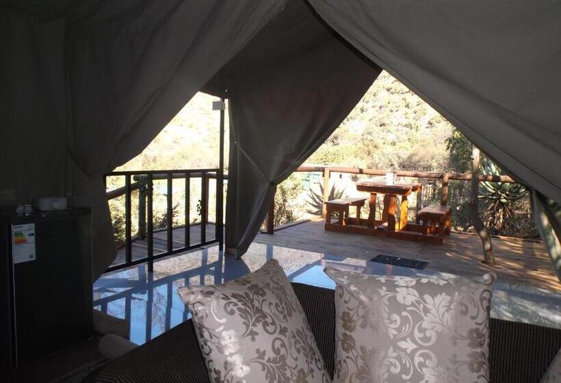 چادر با خدمات رفاهی لوکس, Old Mill Lodge, Seasonal Working Ostrich Farm & Restaurant, Oudtshoorn