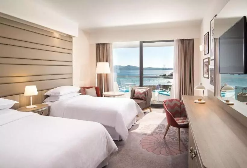 オーシャンビューデラックスルームバルコニー付き, Sheraton Dubrovnik Riviera