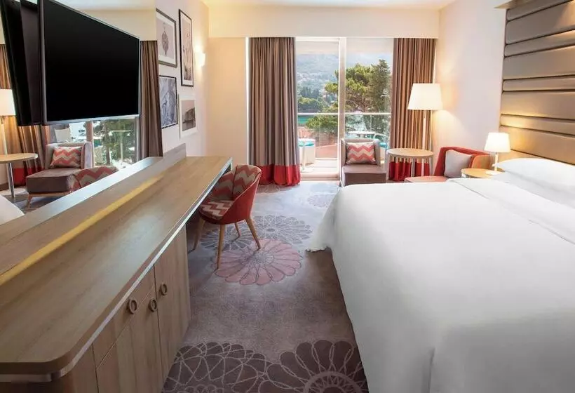 オーシャンビューデラックスルームバルコニー付き, Sheraton Dubrovnik Riviera