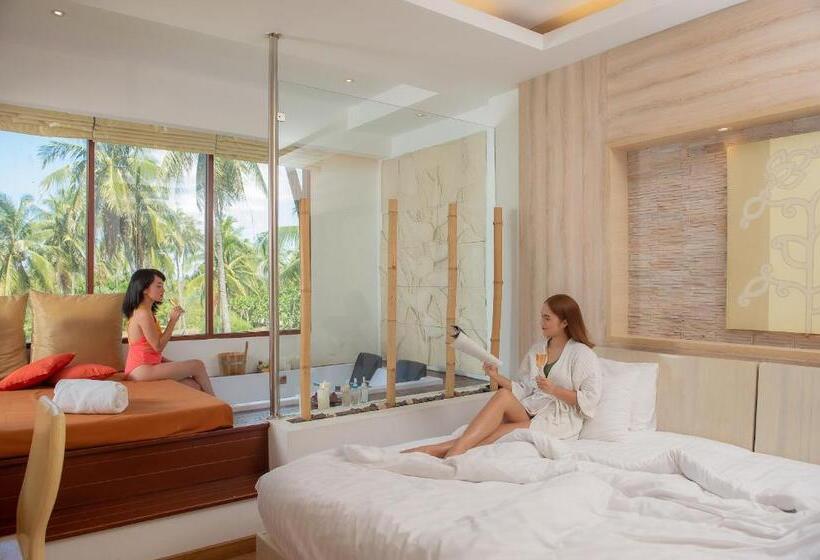 带按摩功能的小型套房, Dhevan Dara Beach Villa Kuiburi