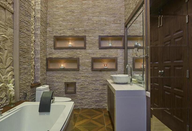 침실 4개 빌라, Dhevan Dara Beach Villa Kuiburi