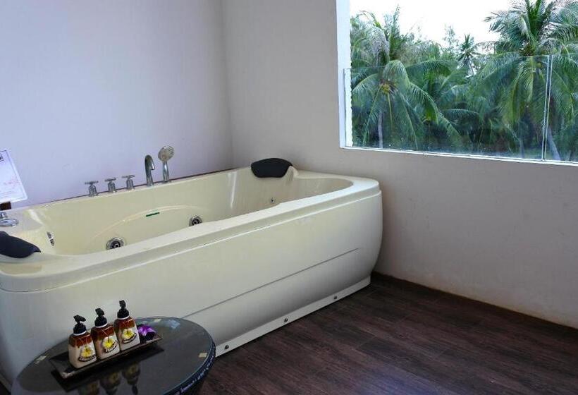 带2个卧室的套房, Dhevan Dara Beach Villa Kuiburi