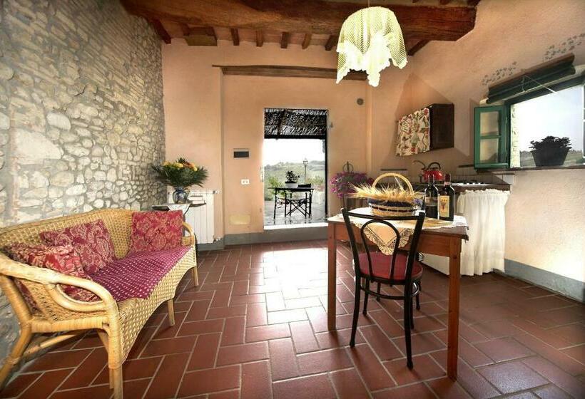 带1个卧室带花园景观的公寓, Agriturismo & Winery Il Bacio