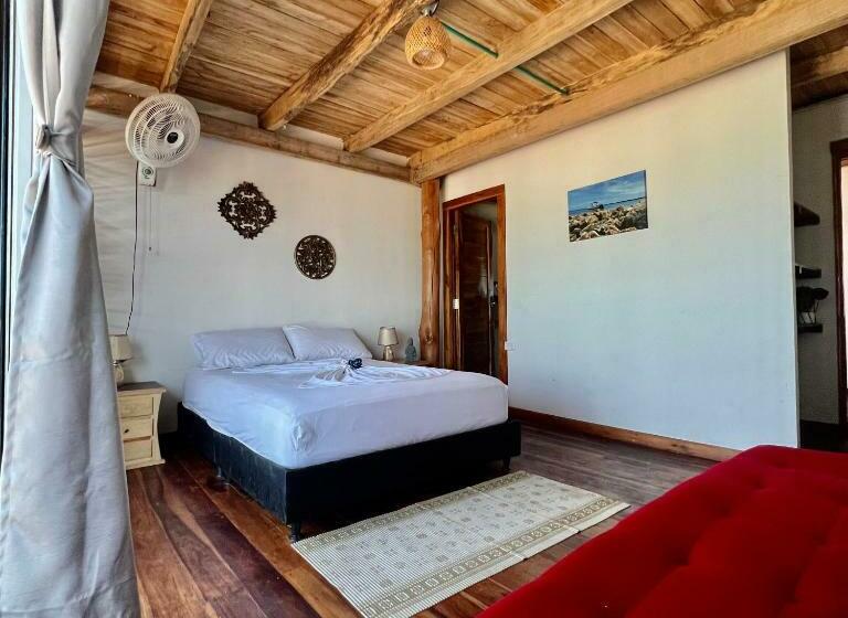 オーシャンビューデラックスルームバルコニー付き, Cabaña Coral Azul