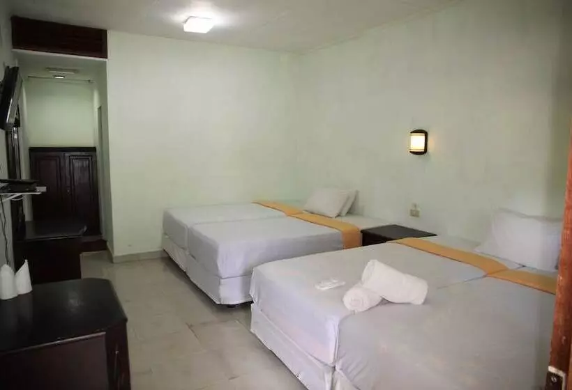 デラックスの４人部屋, Pandu Lakeside Hotel Parapat