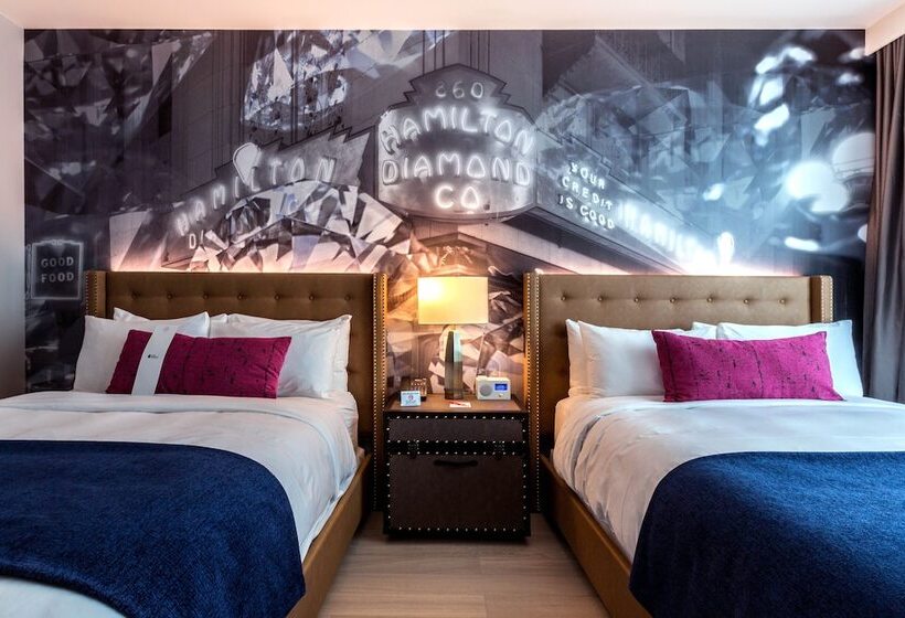 غرفه قياسيه سريرين مزدوجين, Indigo   Los Angeles Downtown, An Ihg