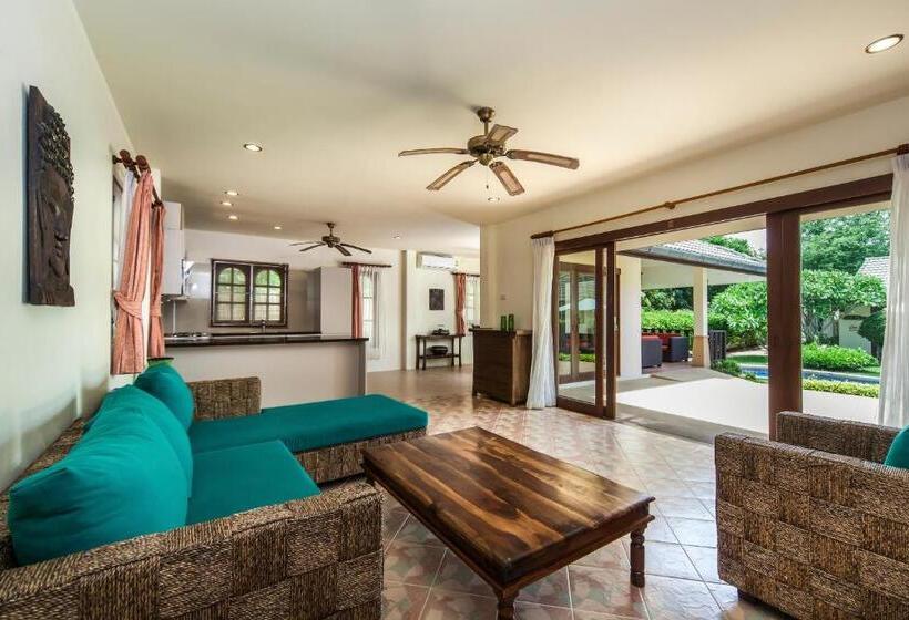 3 베드룸 디럭스 빌라, Idyllic Samui Beach Villa Resort