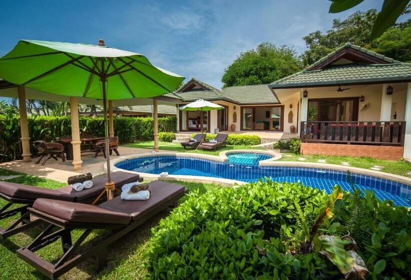 וילה דלוקס 3 חדרים, Idyllic Samui Beach Villa Resort