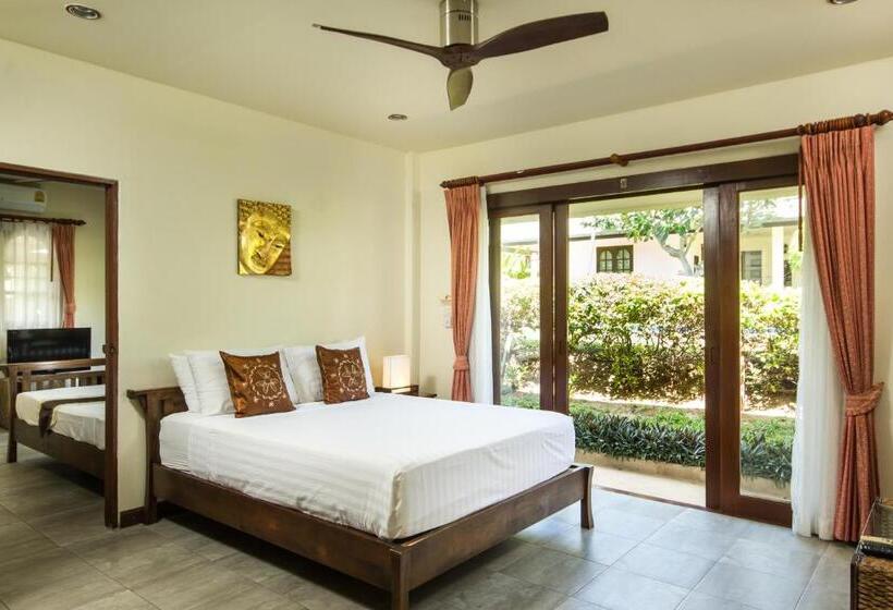 침실 4개 빌라, Idyllic Samui Beach Villa Resort