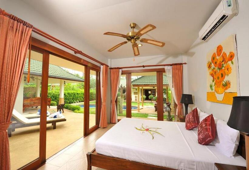 3 베드룸 디럭스 빌라, Idyllic Samui Beach Villa Resort