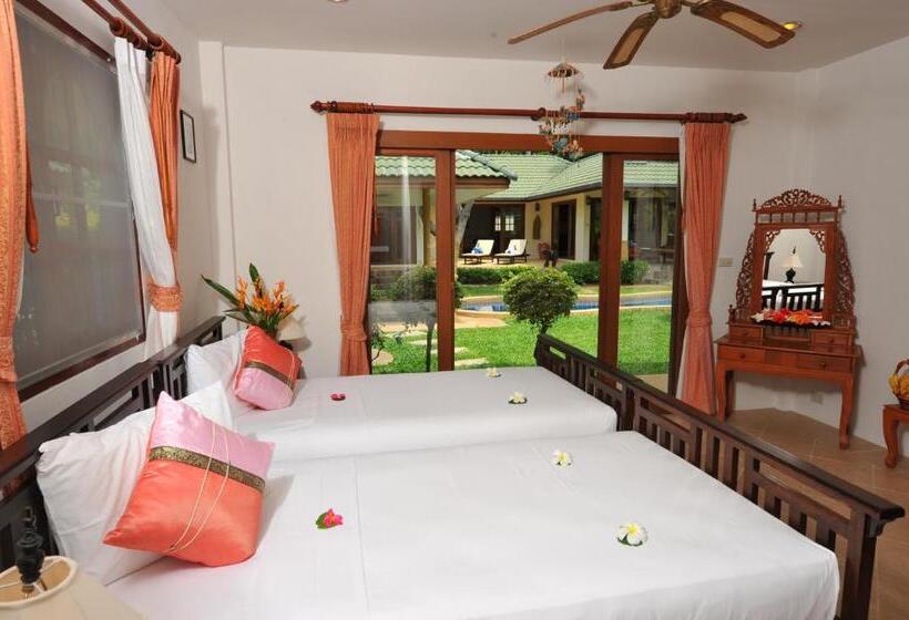 וילה דלוקס 3 חדרים, Idyllic Samui Beach Villa Resort