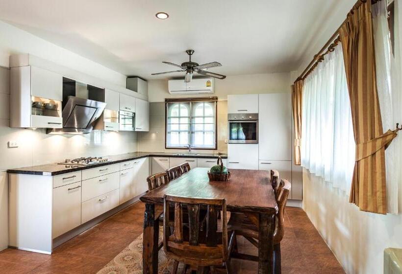 침실 4개 빌라, Idyllic Samui Beach Villa Resort