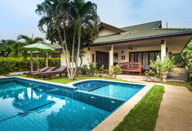 וילה עם 4 חדרי שינה, Idyllic Samui Beach Villa Resort