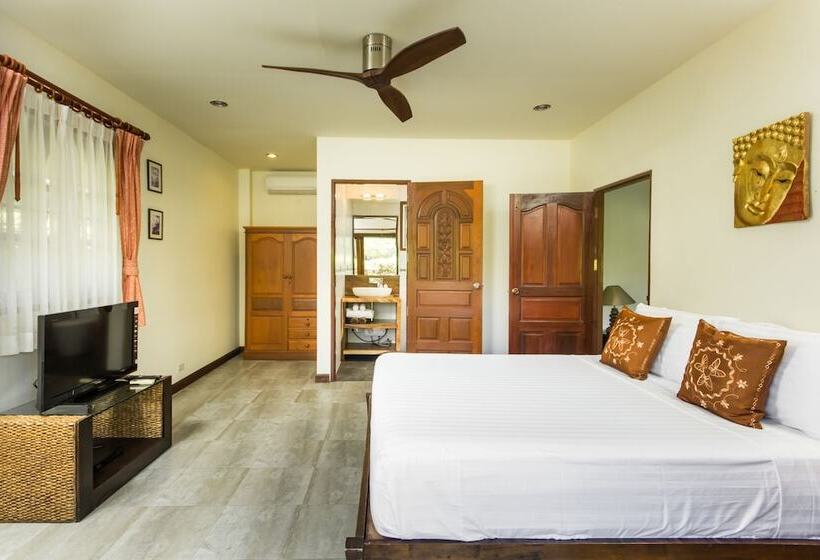 וילה עם 4 חדרי שינה, Idyllic Samui Beach Villa Resort