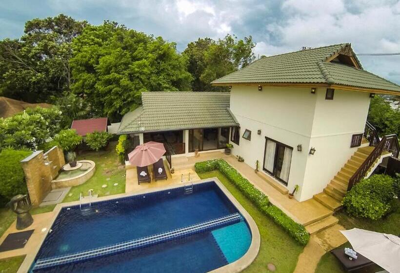 וילה דלוקס חדר שינה 1, Idyllic Samui Beach Villa Resort