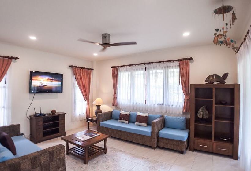 וילה עם 4 חדרי שינה, Idyllic Samui Beach Villa Resort