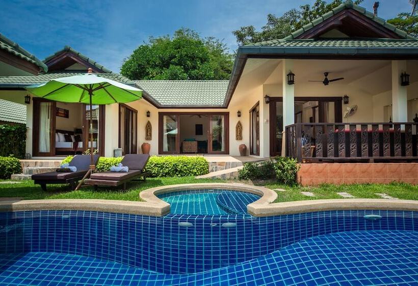 וילה דלוקס 3 חדרים, Idyllic Samui Beach Villa Resort