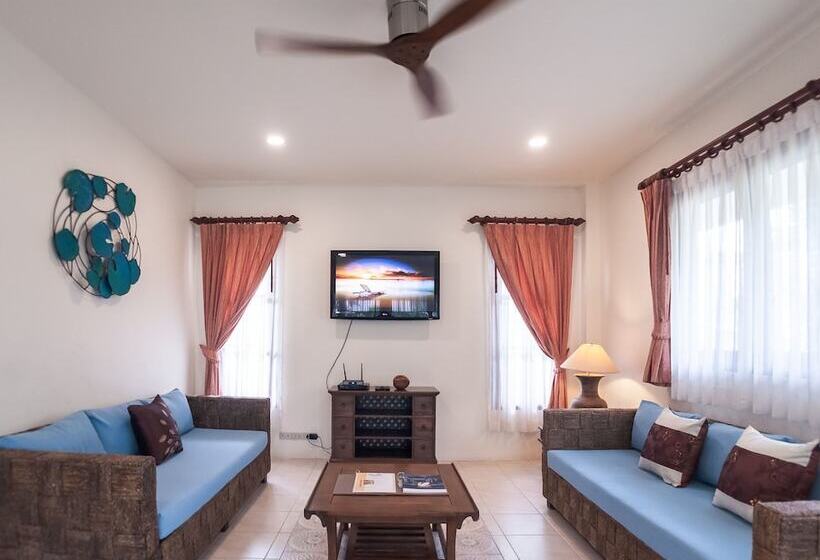 וילה עם 4 חדרי שינה, Idyllic Samui Beach Villa Resort