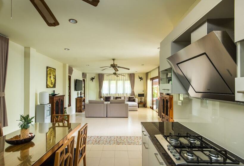 וילה דלוקס 3 חדרים, Idyllic Samui Beach Villa Resort
