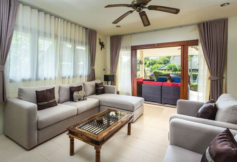 3 베드룸 디럭스 빌라, Idyllic Samui Beach Villa Resort