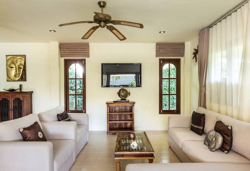 וילה דלוקס 3 חדרים, Idyllic Samui Beach Villa Resort