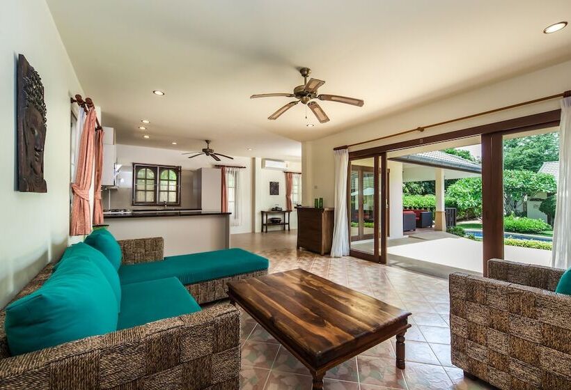 3 베드룸 디럭스 빌라, Idyllic Samui Beach Villa Resort