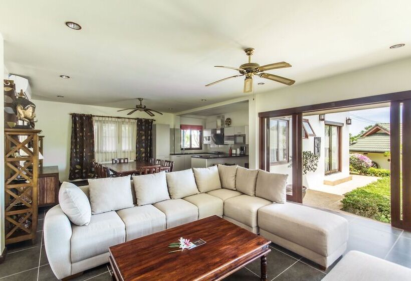 וילה דלוקס חדר שינה 1, Idyllic Samui Beach Villa Resort