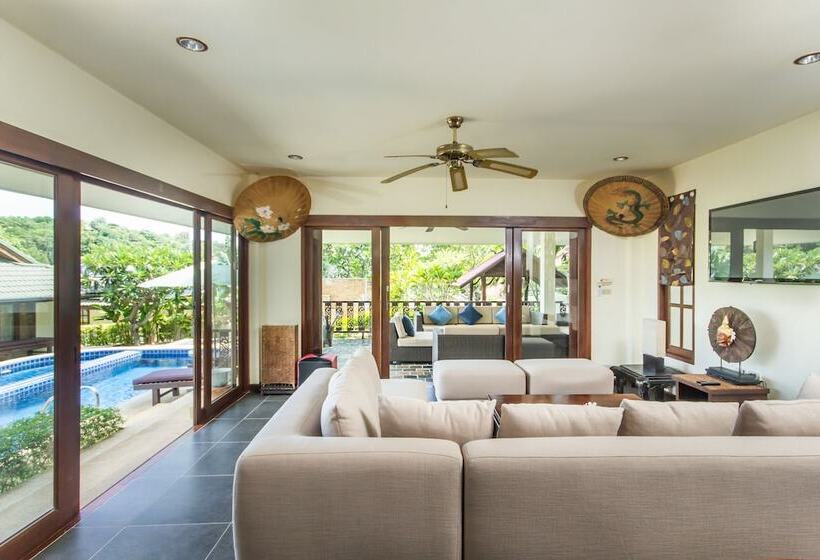 וילה דלוקס חדר שינה 1, Idyllic Samui Beach Villa Resort