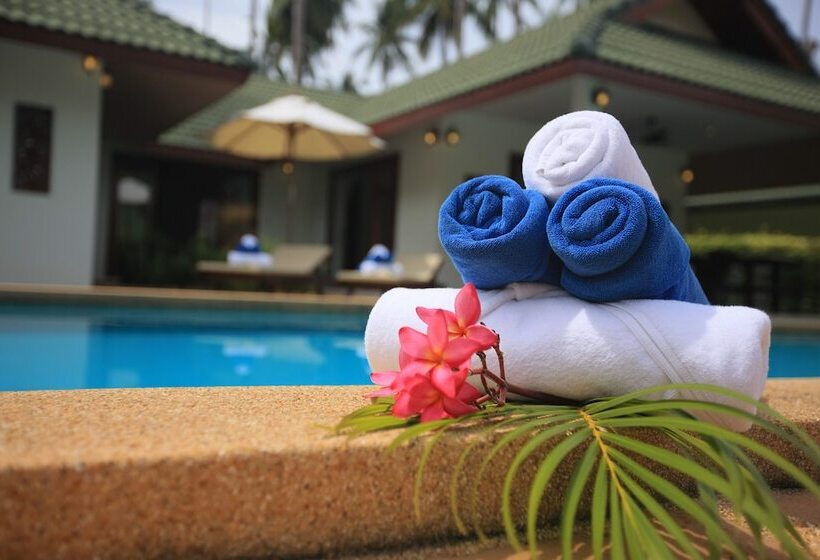 וילה דלוקס 3 חדרים, Idyllic Samui Beach Villa Resort