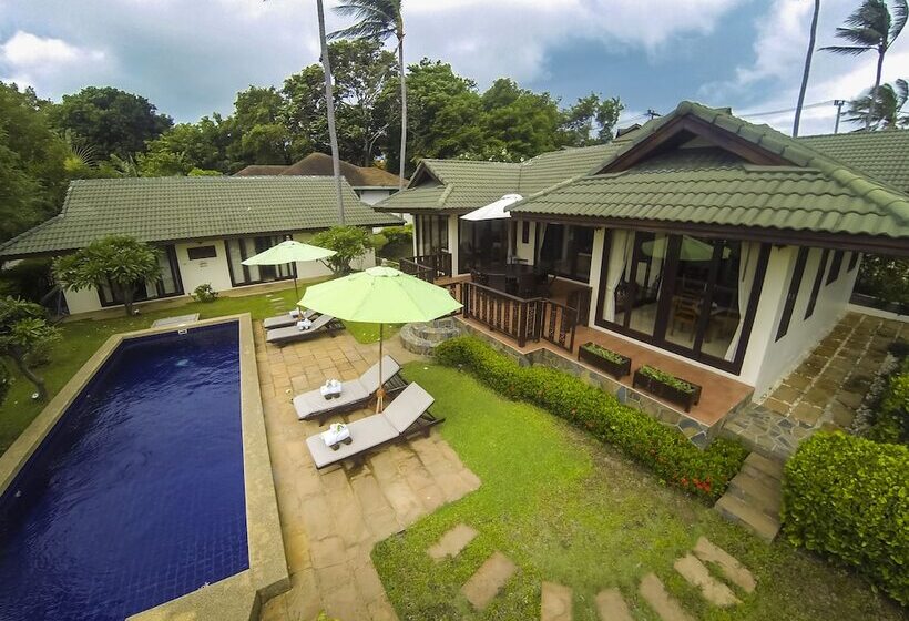 וילה עם 4 חדרי שינה, Idyllic Samui Beach Villa Resort
