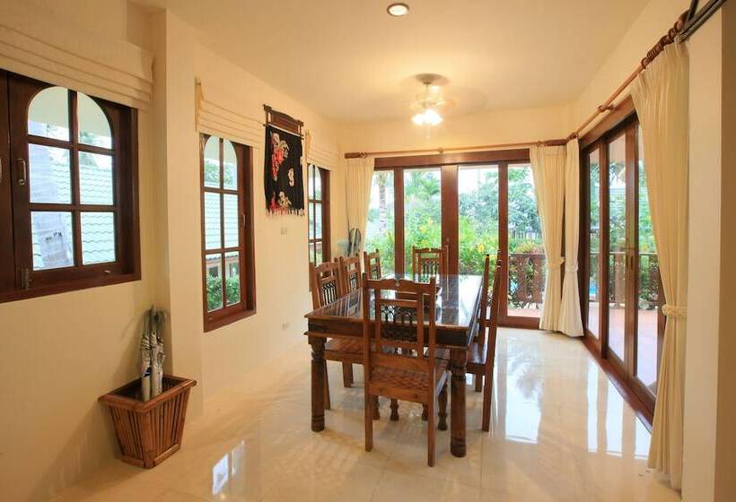 וילה עם 4 חדרי שינה, Idyllic Samui Beach Villa Resort