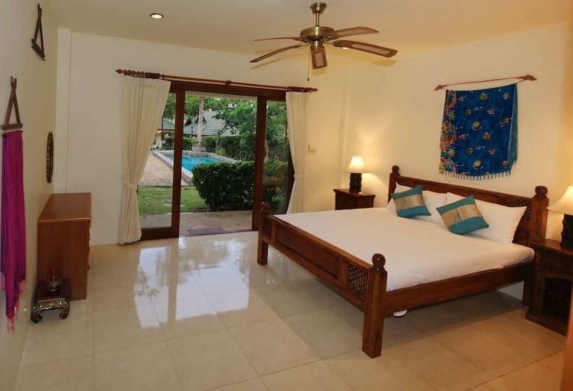 וילה עם 4 חדרי שינה, Idyllic Samui Beach Villa Resort