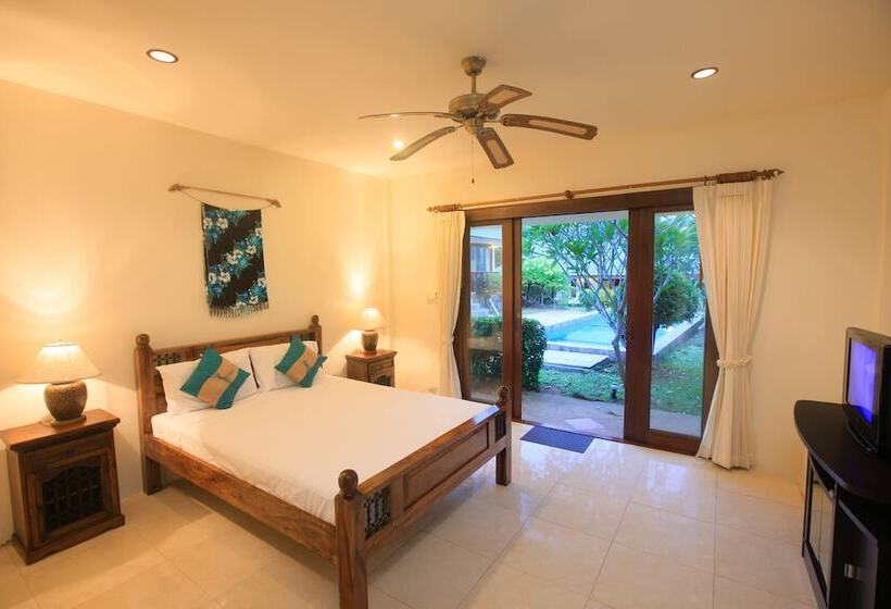 וילה עם 4 חדרי שינה, Idyllic Samui Beach Villa Resort