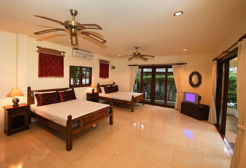 침실 4개 빌라, Idyllic Samui Beach Villa Resort