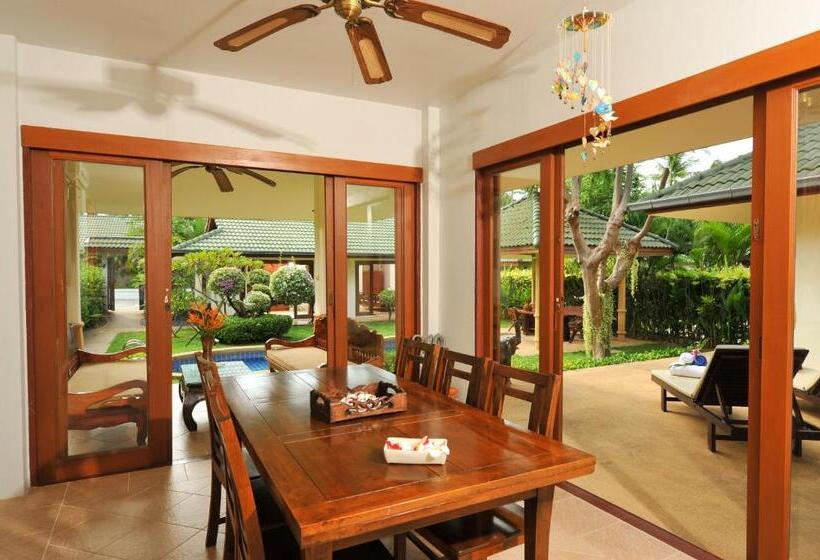 וילה דלוקס 3 חדרים, Idyllic Samui Beach Villa Resort