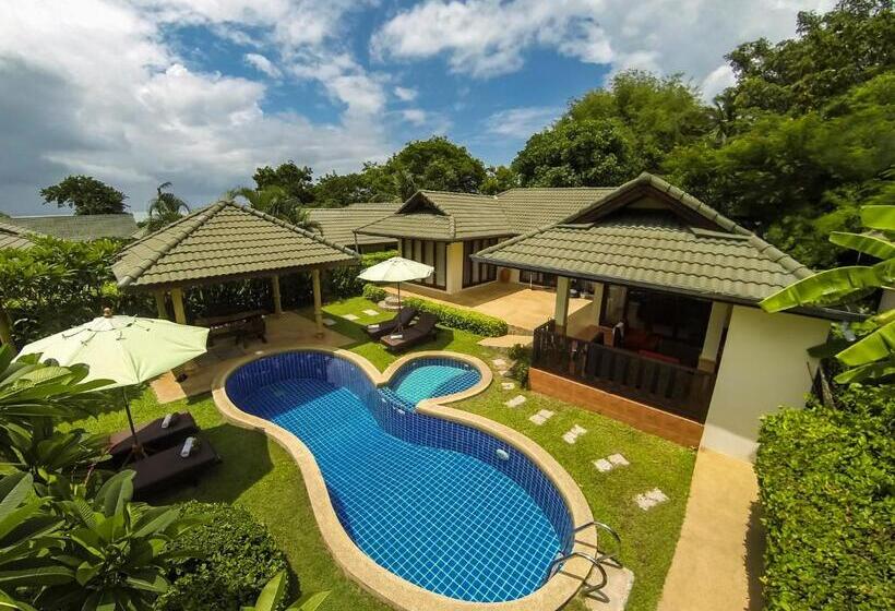 וילה דלוקס 3 חדרים, Idyllic Samui Beach Villa Resort
