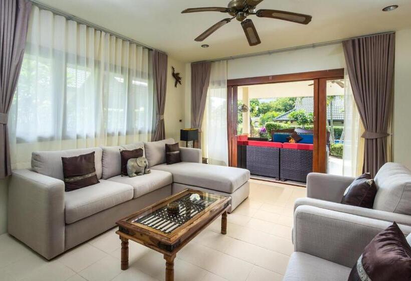 וילה דלוקס 3 חדרים, Idyllic Samui Beach Villa Resort