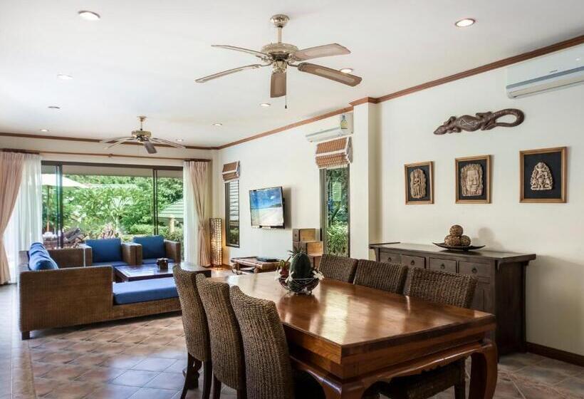 וילה עם 4 חדרי שינה, Idyllic Samui Beach Villa Resort