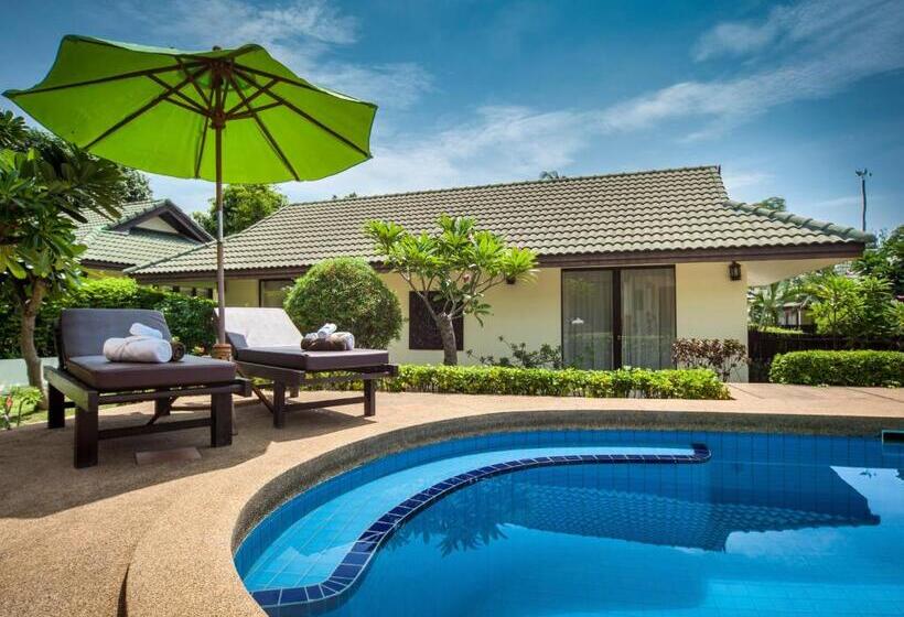 וילה עם 4 חדרי שינה, Idyllic Samui Beach Villa Resort