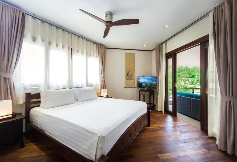 וילת חדר שינה 1 עם נוף לים, Idyllic Samui Beach Villa Resort