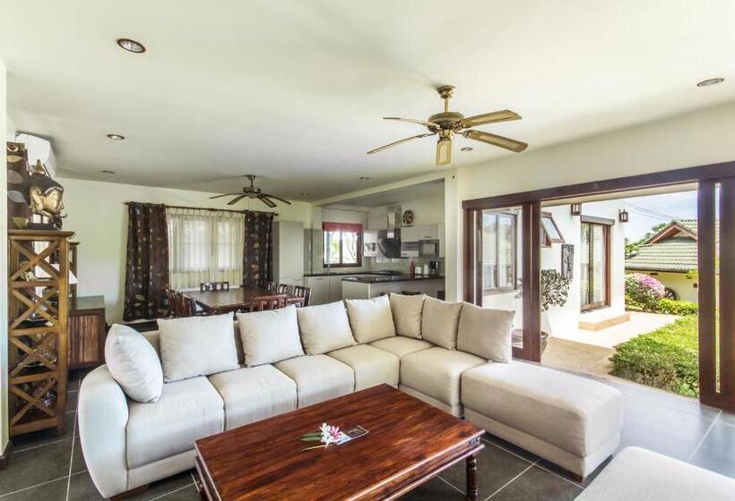 וילה דלוקס חדר שינה 1, Idyllic Samui Beach Villa Resort